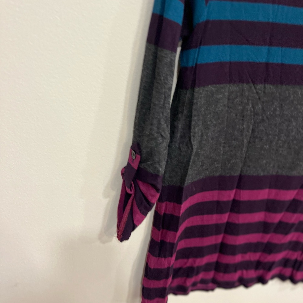 Burberry Striped Long Sleeve Top - Blue, Purple, Gray - Picture 8 of 8